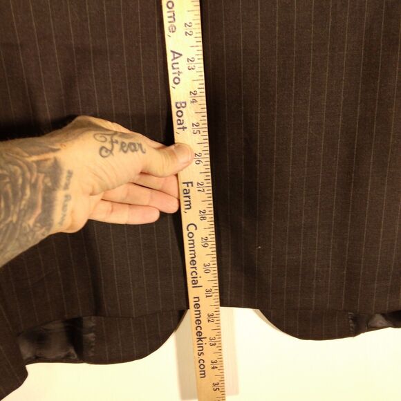 Brooks Brothers suit mens 1818 regent fit 45L wool 38x30 black 2 peice pants USA - Picture 10 of 16